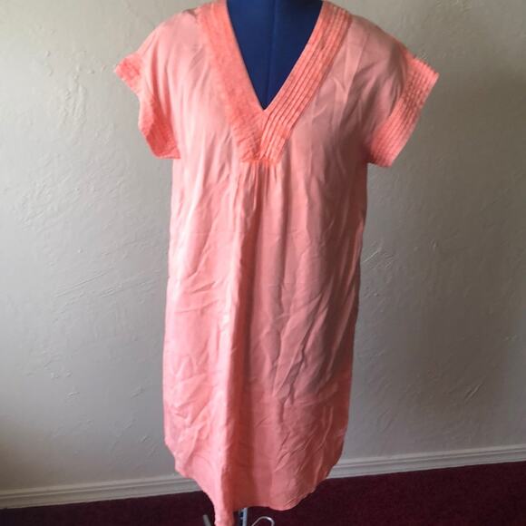 NWOT Neon Peach Color Shift Summer Dress - Picture 1 of 5